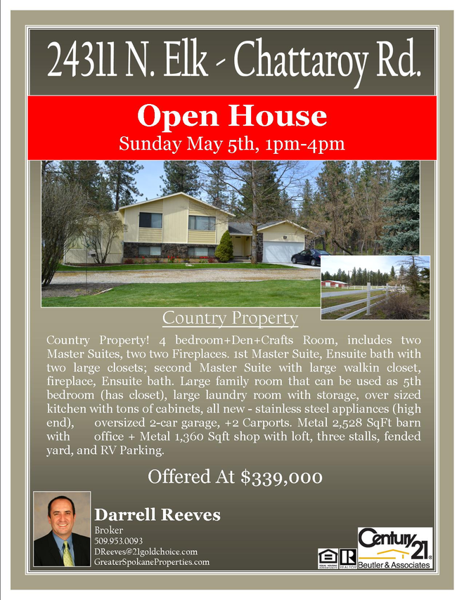 photo 1 of 24311 N Elk Chattaroy Rd, Chattaroy, WA 99003