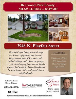 photo 1 of 3948 N Playfair St, Coeur d'Alene, ID 83815