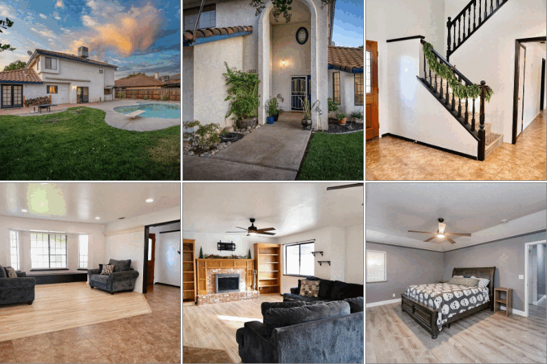 slideshow of listing photos