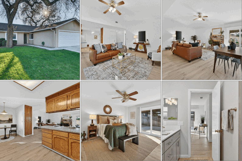 slideshow of listing photos