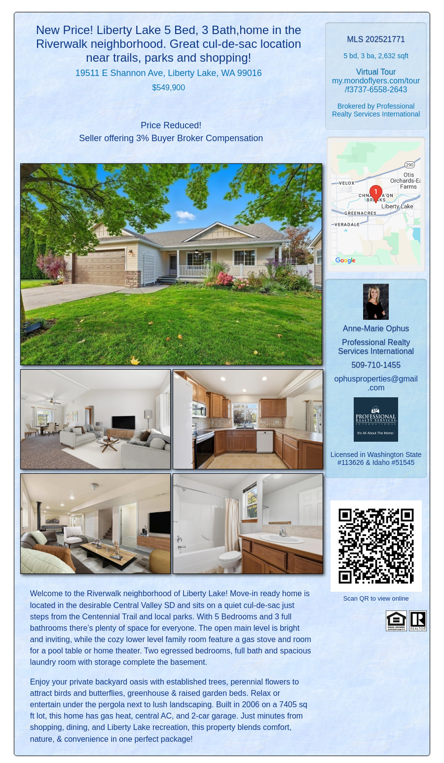 19511 E Shannon Ave, Liberty Lake, WA 99016