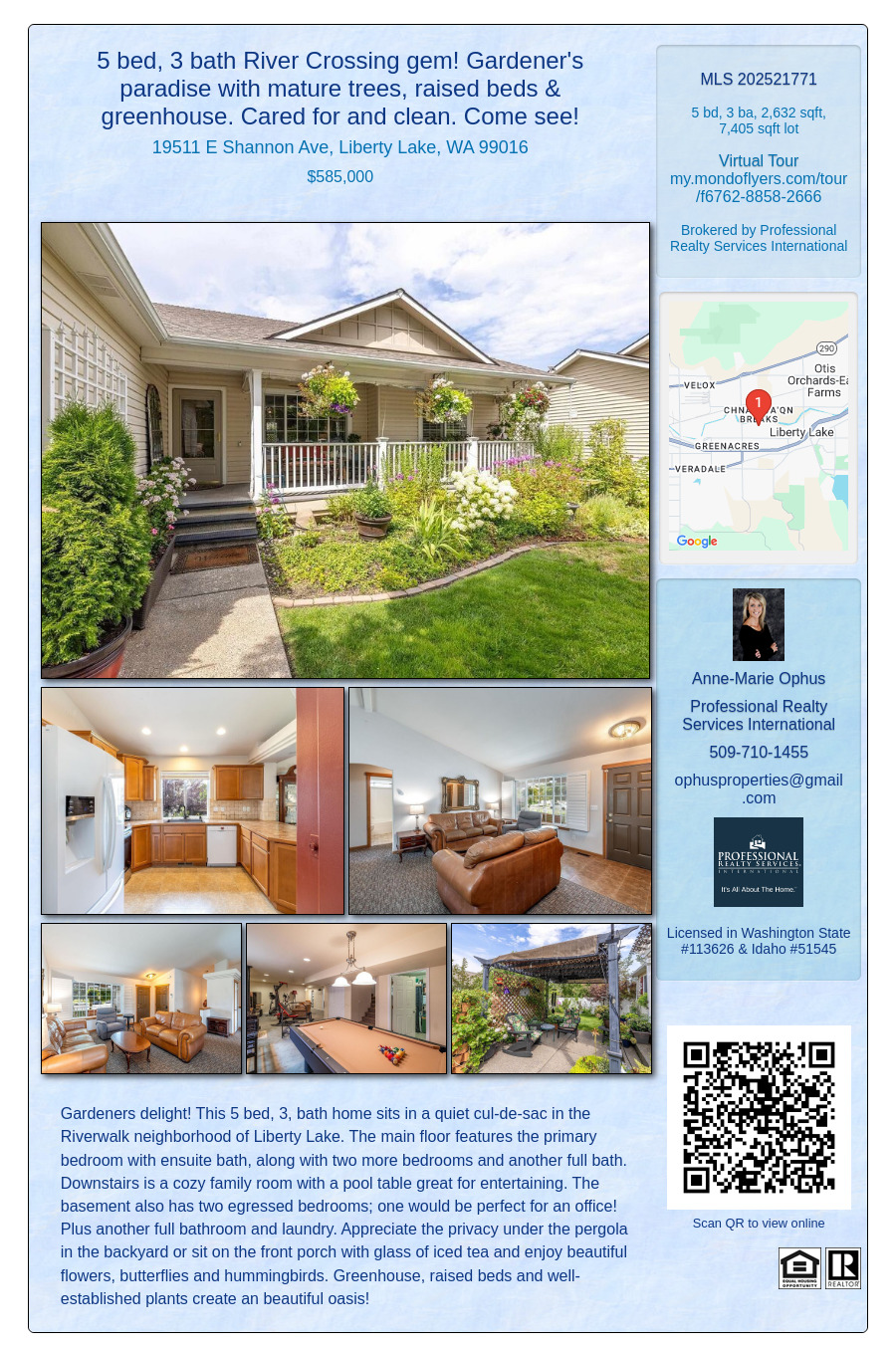 19511 E Shannon Ave, Liberty Lake, WA 99016